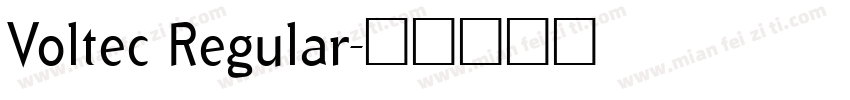 Voltec Regular字体转换